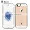 Original Baseus Glitter Series electro-plated case ultra thin transparent and Clear Plating PC Back Cover Case For iPhone 5S SE