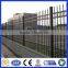 Cheap black powder coated galvanized security backyard metal steel picket fencing