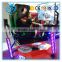 Amusement park machine car driving simulator with 360 degree rotation platform