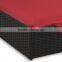 High qulaity resin wicker hand woven rectangle dog bed dog pet products