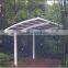 Prefeb House Aluminum Metal carport car parking cover with arched roof