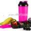 1000ml/34oz Plastic Protein Shaker Bottle With Netting And Compartment