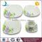 China dinnerware porcelain with flower decals