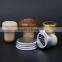 Item HSC0022 cork stopper wooden top and 100% natuer cork glass bottle cork