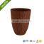 plastic flower pot planter/UV protective wooden type plastic flower pot for home garden decoration