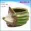 Ceramic animal hedgehog shape garden flower pots