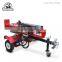 (HS-LS-50TD) 14 years manufacturer experience factory direct hydraulic horizontal vertical diesel engine wood splitter 50 ton