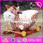Best sale lovely rocking animals wooden toddler outdoor toys W16D081-S