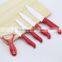 Red Handle Knives Set Ceramic Knives