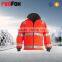 with elastic cuff reflective yellow safety kids polar fleece jacket