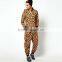 PA0005A adult leopard print wholesale adult onesie pajamas