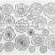 custom different shapes PVC transparent clear stamp planner silicone seal