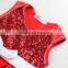 Girls Party Dresses Red Baby Kids Halloween Chiffon Princess Dress With Bow Children Hot Seller GD30828-7