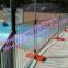 Pool temporary fence with plastic feet