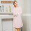 Qianxiu Low MOQ Colorful Cheap Cotton Striped Nightgown