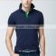 2016 New design man polo t shirt ,pure color lapel t shirt ,offer sample