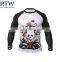 sublimated compression shirt cartoon printed rash guard with high quality