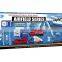 metal plane set toy metal car free wheel die cast airport play set