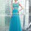 Real Picture Sleeveless See Through Beading Tulle Evening Dress Online Shopping