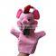 Cute various plush animal heard hand puppet popular soft stuffed funny hand puppet for theatre