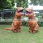 HI high quality water proof woven dacron walking t-rex inflatable dragon costume