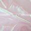latest design new style decoration performance dress polyester fabric shiny rainbow organza