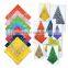 Promotional wholesale multifunctional cotton headwear customized printed square bandana