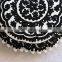 Black & White Handmade Suzani Cushion Cover Indian Cotton Pillow Case Throw Hand Embroidered Sofa Cover 16''