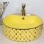 Made in china bathroom countertop ceramic round color luxury basin sink for sales