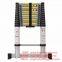 3.8m Aluminum Telescopic Ladder With Stabilize Bar