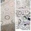 100% cotton embroidered fabric dress in china embroidery factory