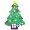 Xmas Decoration Gifts DIY Felt Christmas Wall Tree With Ornament