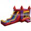 cheap kid commercial party rental gothic inflatable bounce house with slide blower for kid