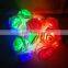 Multi-color RGB Battery Operated Rose Flower String Light Festival Party Christmas Fairy Lights Decoration