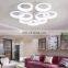 Modern Nine rings shaped acrylic ceiling white Nine round circle ceiling lighting fixture led chandelier light