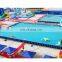 PVC Above Ground Swimming Pool Rectangular Square Metal Frame Pool for Sale / Outdoor Frame Swimming Pool