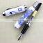 Fountain Pen Blue and White Porcelain Dragon Medium Nib 18kgp