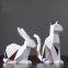 Modern Simple Style Geometry Resin Rabbit Sets In Colorful Triangle Animal Cat Table Decoration Creative Craft Ornaments Dining Room For Home Decor