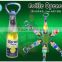 Wholesale promotional corona liquid bottle opener with refrige magnet