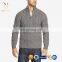 Men's Long Sleeves Cashmere Cable Fashion Sweater Half Zip Pullover