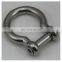 Stainless steel Bow shackle with Hexagon Socket for marine and industrial rigging aplications