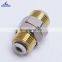 PM-4 New Design 4MM Brass Thread Pneumatic Tube Hose Isolation Plat Direct Connector White Pneumatic Fitting