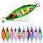 2021 New Design 10g 20g 30g 40g 60g Bass Luminous Fishing Slow Jigs With Assist Hooks Metal Jig Offshore Jigging Lures