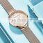 Hannah Martin 119 New Hot Sale Women Watch Rhinestone Embossed Rose Gold Mesh Belt Japanese Movement Waterproof Quartz Watch