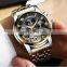 BIDEN 0191 Luxury Men Moon Phase Watches Fashionable Analog Display Automatic Mechanical Week Showed Watch
