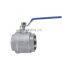 High Pressure Carbon Steel Stainless Steel 2 Way Ball Valve With Handle