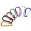 Wholesale Custom Laser Engraved Logo Aluminum Snap Hook Carabiner Clips Keychain Camping Accessories