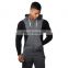 2022 New Arrival Gym Muscle fit Track suit Zipper Up Hoody Two tone colors cotton Men High Quality Hoodies top Sold