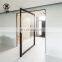 modern hinge lock interior handle hidden glass aluminum French morden house  Villa large luxury panoramic entry pivot door