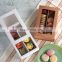Macaron box with transparent display window chocolate truffle sweet boxes cake popular dessert food box